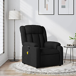 vidaXL Fauteuil de massage inclinable Noir Tissu