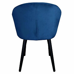 Acheter Paris Prix Fauteuil Design en Velours Glany 81cm Bleu