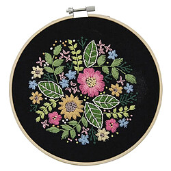 Acheter Broderie Cerceau Enfants Adulte Point De Croix Fils Kits-fleur Feuilles Style 1