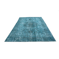 Avis Vidal Tapis de laine 295x198 turquoise Ultra Vintage