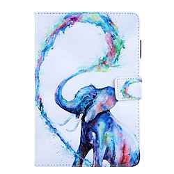 Etui en PU Animal Series porte-cartes éléphant pour votre Apple iPad mini 4/3/2/1