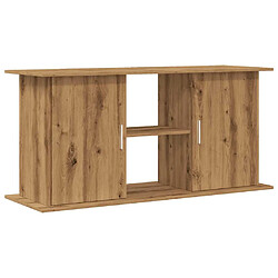 vidaXL Support d'aquarium chêne artisanal 121x41x58 cm bois ingénierie