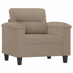 Avis Maison Chic Ensemble de canapés 3 pcs avec coussins, Canapé droit Sofa pour Salon taupe tissu microfibre -GKD241279