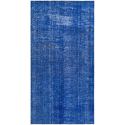 Vidal Tapis de laine 292x150 Bleu Ultra Vintage