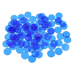 Avis Jeu de bingo professionnel Transparent Color Counters Plastic Marker Blue