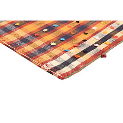 Vidal Tapis de laine 188x154 rouge Jajim