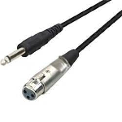 Wewoo Câble 6.35mm TRS Mâle vers XLR Microphone Femelle, Longueur: 3m