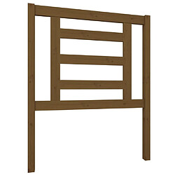 vidaXL Tête de lit Marron miel 81x4x100 cm Bois massif de pin