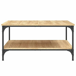 Maison Chic Table basse,Table Console Table d'appoint, Table pour salon chêne sonoma 80x80x40 cm bois d'ingénierie -MN98197 pas cher