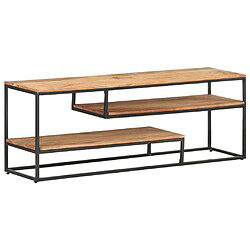 Maison Chic Meuble TV scandinave - Banc TV pour salon 130x30x45 cm Bois d'acacia massif -MN26672