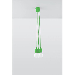 Acheter Luminaire Center Suspension DIEGO PVC vert 3 ampoules