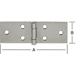 Vormann Charnière large Ch 80x28 mm