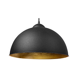 Beliani Lampe suspension CETINA Métal Noir