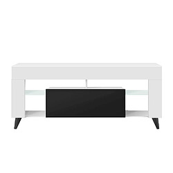 Selsey Meuble TV - HugoB 140 cm Blanc/Noir