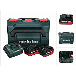 Metabo Basis Set LIHD + 2x Batteries 5,5 Ah + Chargeur + Coffret Metaloc ( 685077000 )