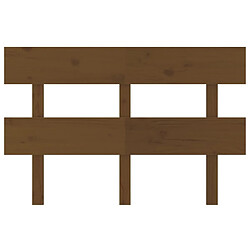 Avis Maison Chic Tête de lit scandinave,Meuble de chambre Marron miel 138x3x81 cm Bois massif de pin -MN91360