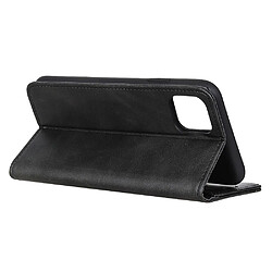 Etui en PU auto-absorbé avec support noir pour votre Apple iPhone 12 5.4 pouces