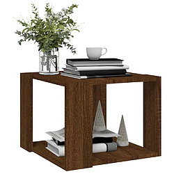 Acheter Maison Chic Table basse,Table Console Table d'appoint, Table pour salon Chêne marron 40x40x30 cm Bois d'ingénierie -MN55214