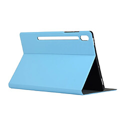 Acheter Wewoo Housse en cuir à rabat horizontal Voltage Elastic Texture pour Galaxy Tab S6 T860avec support bleu ciel