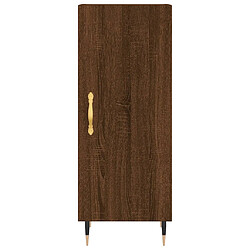 Acheter vidaXL Buffet haut Chêne marron 34,5x34x180 cm Bois d'ingénierie