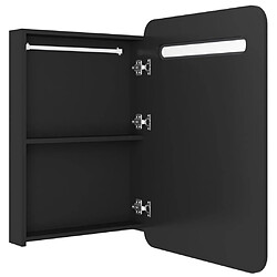 Acheter vidaXL Armoire de salle de bain à miroir LED noir 60x11x80 cm