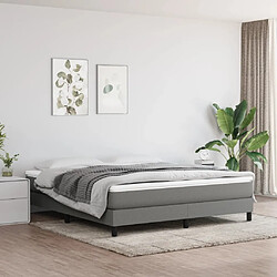 Maison Chic Matelas de lit à ressorts ensachés, Matelas doux Gris foncé 180x200x20 cm -GKD28556