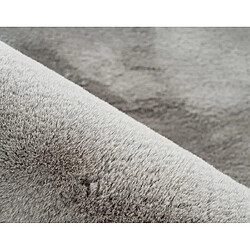 Lisa Design Joy - tapis organique - fausse fourrure - gris