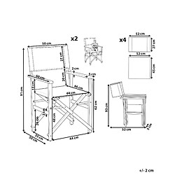 Avis Beliani Chaise de jardin CINE Bois Vert foncé