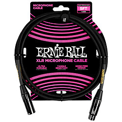 6390 Câble XLR Mâle / Femelle Noir 1,5m Ernie Ball