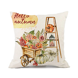 P101 3PCS 45 * 45cm Thanksgiving Feuilles de Thanngiving Linge Taie d'oreiller Habillage Holiday Home Décoration Taie d'oreiller Sofa Coussin Coussin