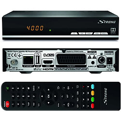 Strong SRT 7007 Décodeur Satellite HD Free to Air avec affichage (Récepteur TV Sat, HDMI, SCART, USB) noir