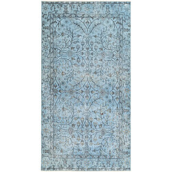 Vidal Tapis de laine 203x104 Bleu Ultra Vintage