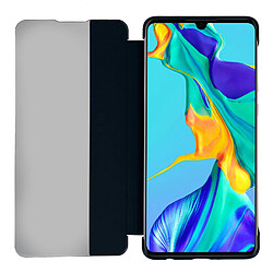 Avizar Housse Huawei P30 Étui Grande Fenêtre Translucide Coque Rigide bleu nuit pas cher