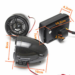 Avis Haut-Parleur Moto Audio Système MP3 USB FM Radio Kit 12V Imperméable