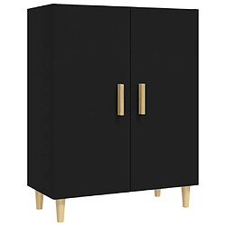 vidaXL Buffet Noir 70x34x90 cm Bois d'ingénierie