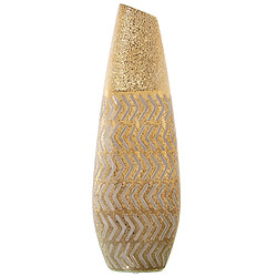 Vase Alexandra House Living Doré Céramique 10 x 15 x 45 cm