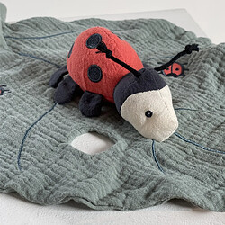 Egmont Toys Doudou coccinelle en gaze de coton