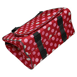 Avis vhbw Sac de transport compatible avec Brother Série A machines à coudre - Pour rangement et transport, 48 x 24 x 31,8 cm, rouge à pois