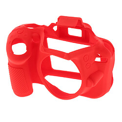 Avis Housse en silicone DSLR pour appareil photo et housse de protection pour Nikon D3400 rouge