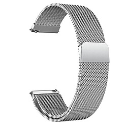 Avis Wewoo Bracelet de poignet en acier inoxydable magnétique Milanis WatchBand pour Galaxy Watch Active 20mm (Argent)