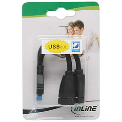 Avis Câble adaptateur InLine® USB 3.0 interne 2x USB Une tête femelle à la carte mère