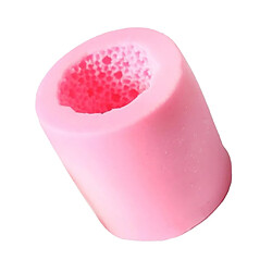 Moule de cylindre de perle de silicone 3D pour moule de décor de gâteau de moule de bougie de fondant