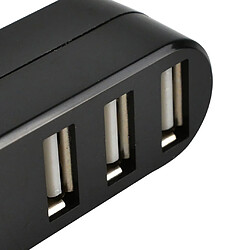 Acheter 180 Degrés Rotation USB 2.0 Mini Hub Hub 3 Ports Adaptateur Répartiteur Pour Ordinateur Portable