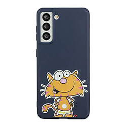 Coque en silicone motif dessin animé avec lanière bleu pour votre Samsung Galaxy S22 5G