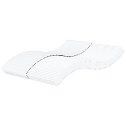 vidaXL Matelas en mousse blanc 200x220 cm dureté H2 H3