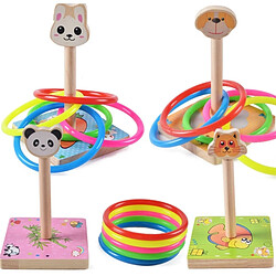 Acheter Wewoo Jouet en bois pour Enfants En Chat Jeux Activités extérieures Taille: 9 * 9 * 14.7 cm Lancer d'Anneau