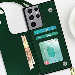 Avis Avizar Coque Cordon Samsung Galaxy S21 Ultra Multifonction avec Lanière vert