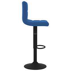 Acheter vidaXL Tabourets de bar lot de 2 bleu velours