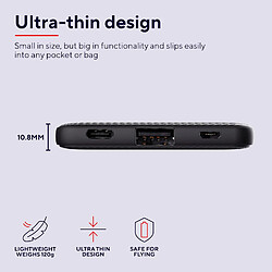 Acheter SANAG Mobile Primo Batterie Externe Rapide 5000Mah, Power Bank Ultra Mince Usb-C 3A, 2 Entrées, Chargeur Iphone, Ipad, Apple, Samsung, Xiaomi, Huawei, Airpods, Téléphone Portable, Tablette