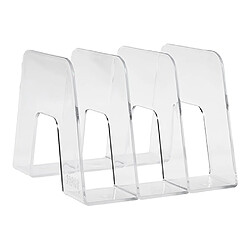 Range-revues HAN SORTER 3 compartiments transparent dos de 22,4 cm - Lot de 2